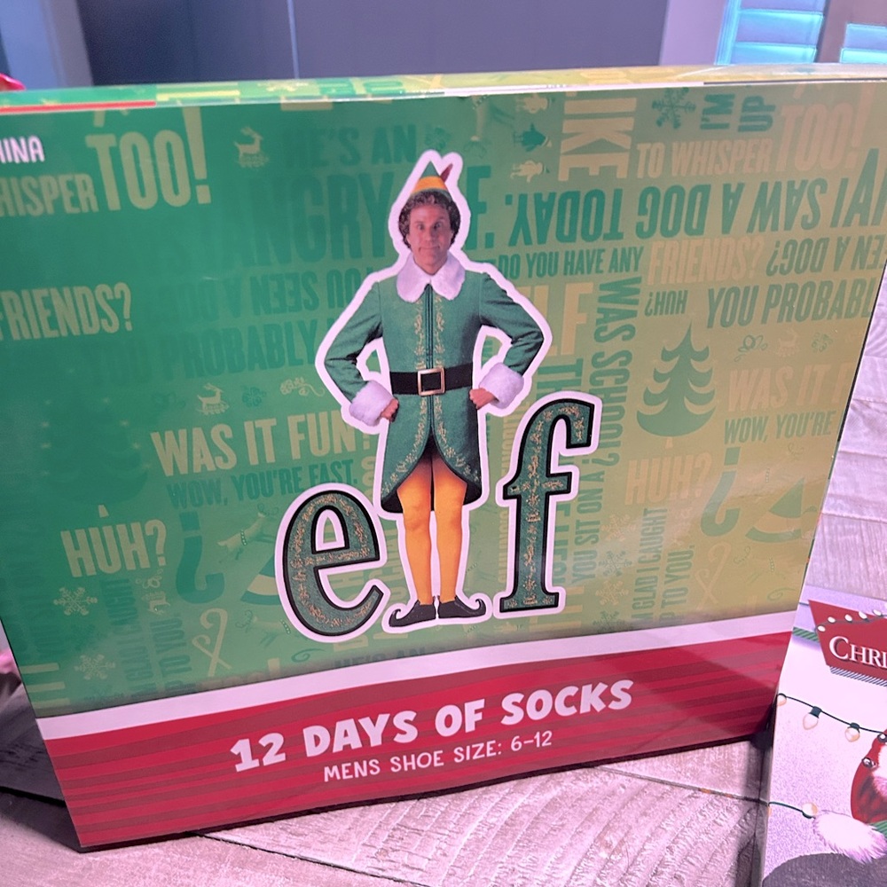 12 Days of Christmas Socks unopened ready to ship as soon as possible
